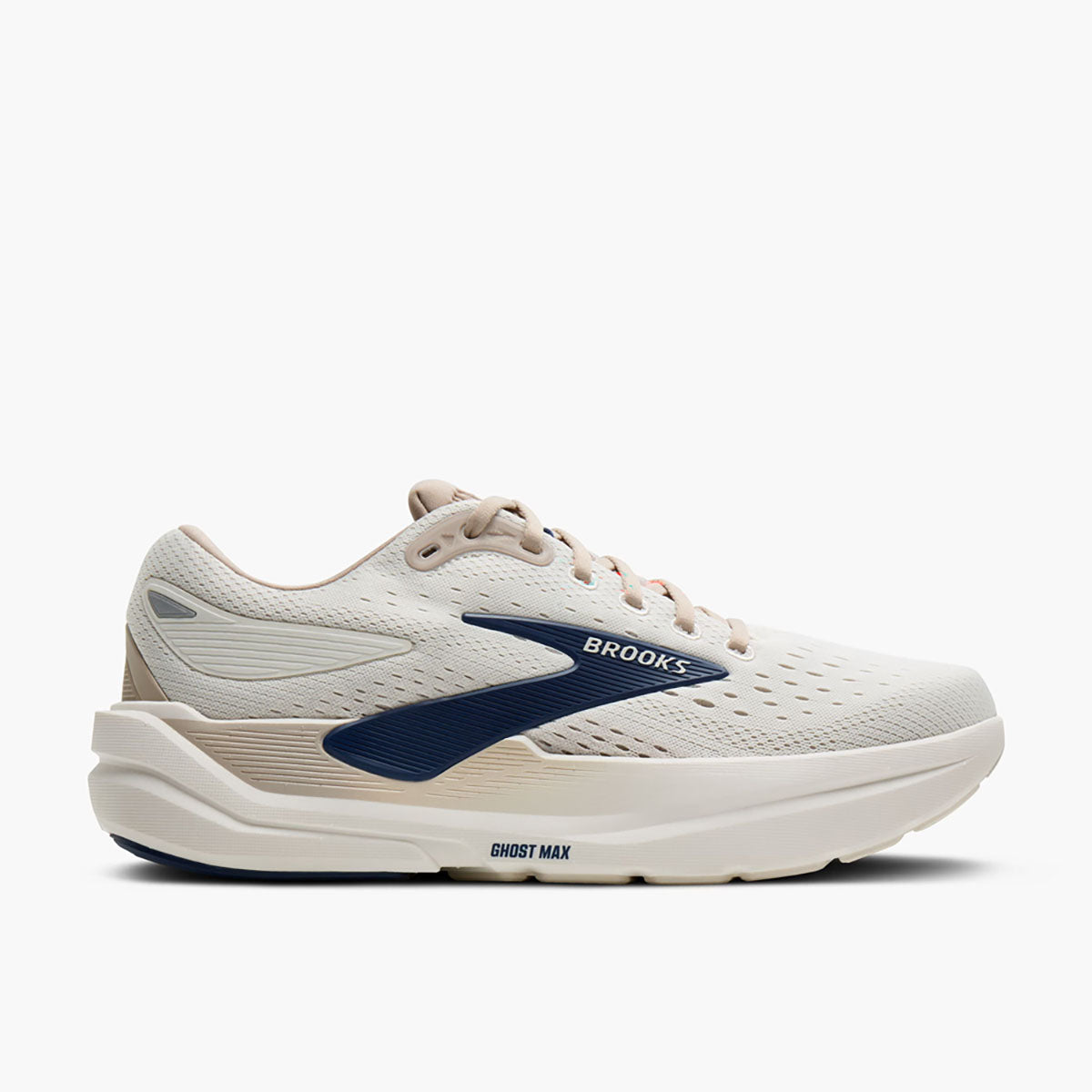 Brooks Mens Ghost Max 3 Coconut/Chateau/Navy