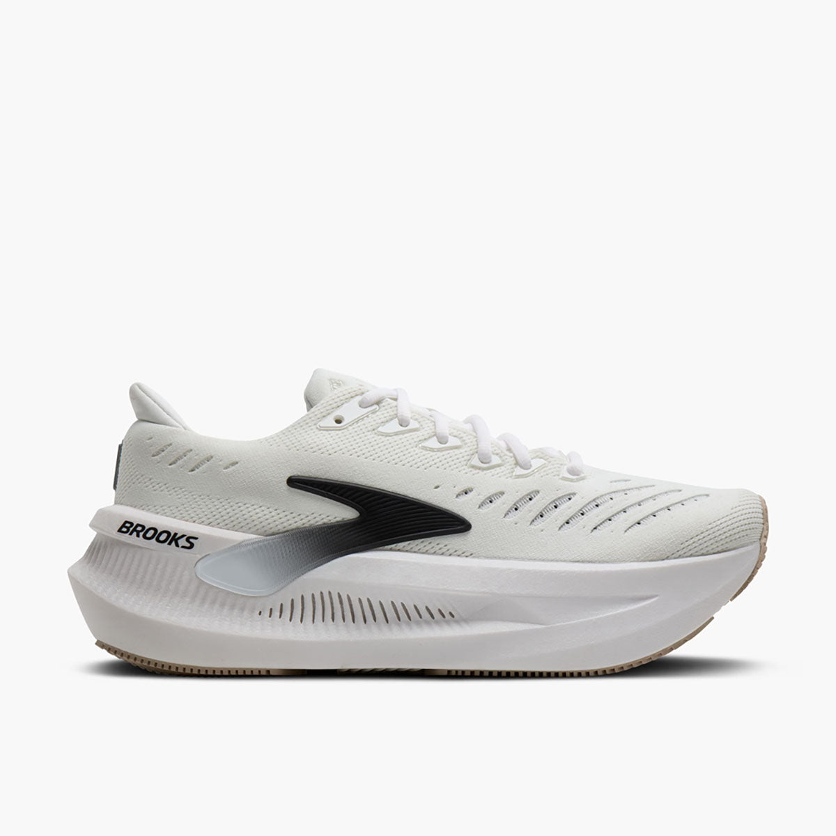 Brooks Mens Glycerin Max 2 White/Black/Chateau Gray