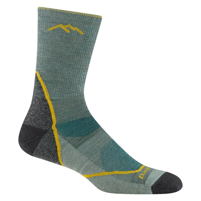 Darn Tough Mens Light Hiker Micro Crew Lightweight With Cushion Seafoam