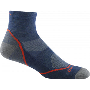 Darn Tough M Light Hiker 1/4 LW w/ Cushion Denim
