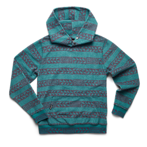 Howler Brothers Mens Tajima Pullover IN Hanko Stripe: Mink Brown / M