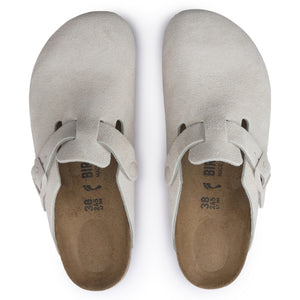 Birkenstock Boston Suede - Nar Antique White