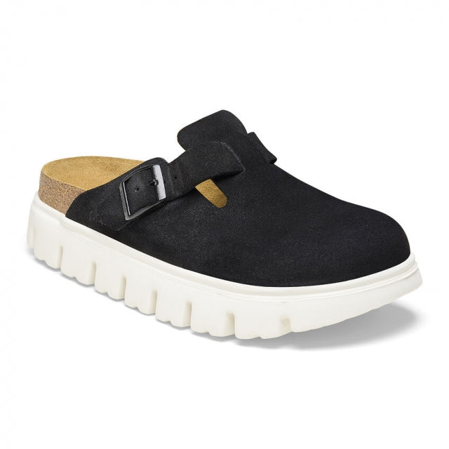 Birkenstock Boston Chunky Suede - Nar Black