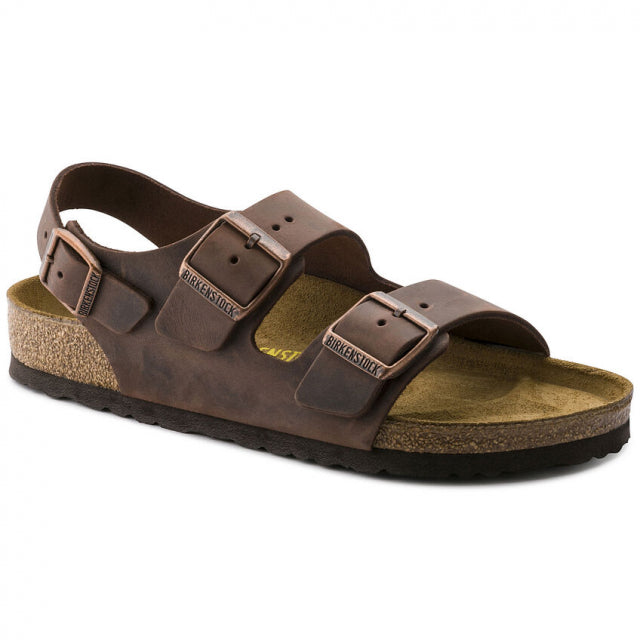 Birkenstock Milano Oiled Leather - Reg Habana