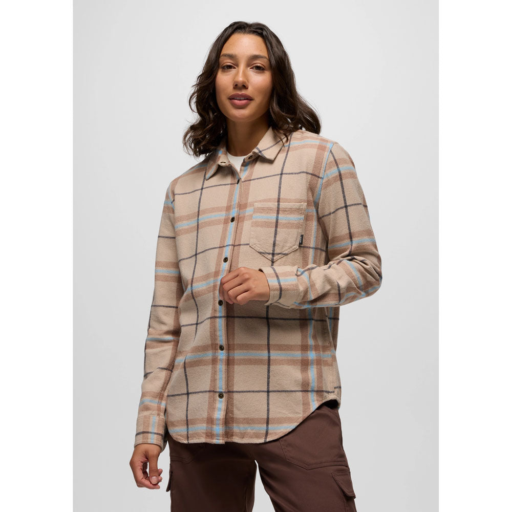 Prana Womens Golden Canyon Flannel Almond