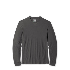 Stio Men's Wister Waffle Long Sleeve Raven