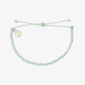 Pura Vida Mini Braided Solid Bracelet Multi - Cool Shoreline