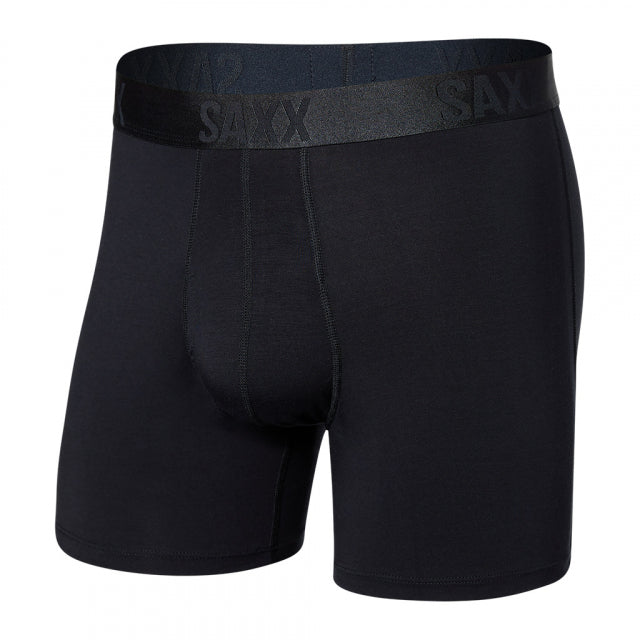 Saxx Underwear Co. M 22nd Century Silk Boxer Brief BLK Black
