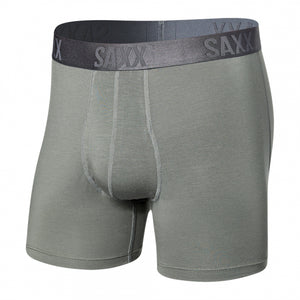 Saxx Underwear Co. M 22nd Century Silk Boxer Brief CGR Cargo Grey