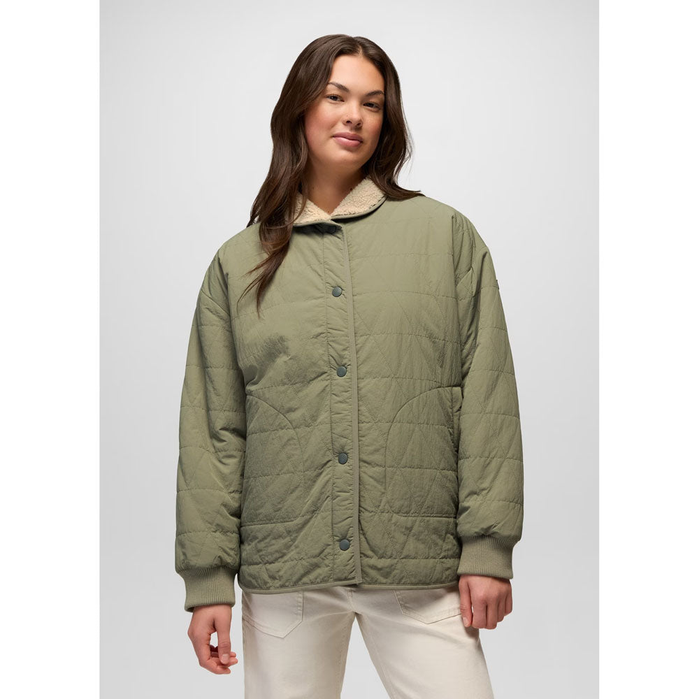 Prana Womens Encinitas Reversible Coat Sage/Stone