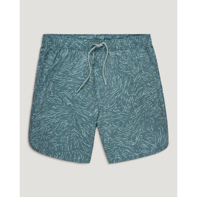 Free Fly Apparel Mens Reverb Short 806 Tidal Flow Print Stormy Sea