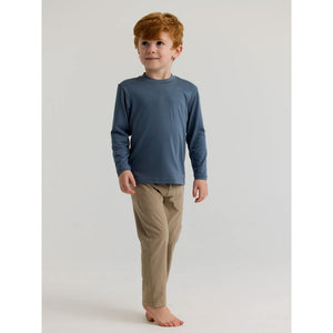 Free Fly Apparel T Bamboo Shade LS 447 Slate Blue