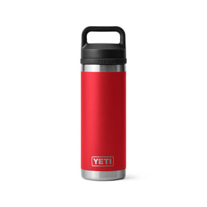 Yeti Rambler 18 oz Bottle with Chug Cap Rescue Red