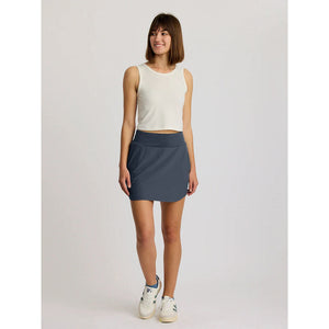 Free Fly Apparel Womens Bamboo-Lined Active Breeze Skort - 15 Storm Cloud