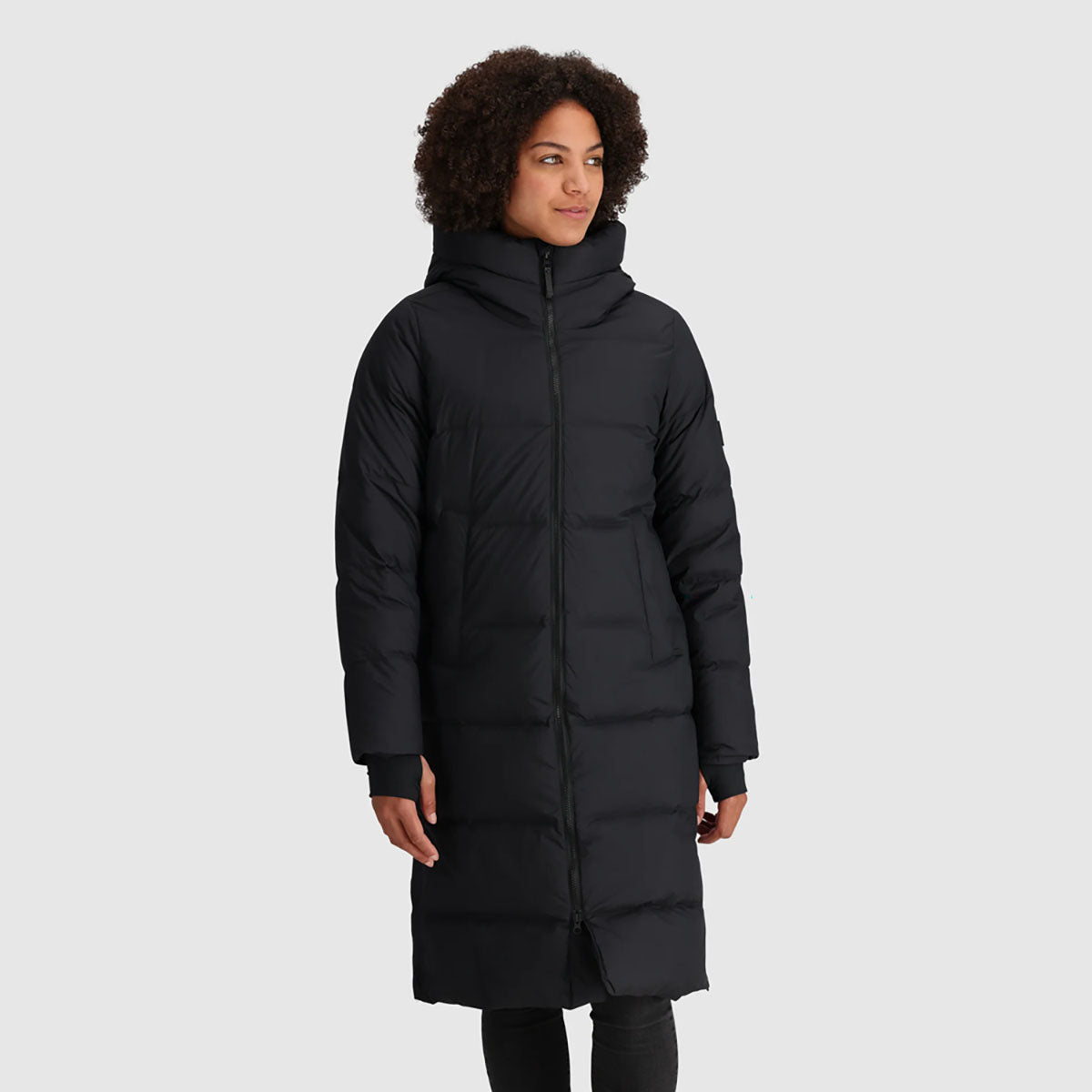 Outdoor Research Womens Coze Down Parka Solid Black
