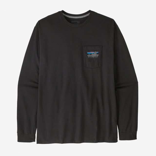Patagonia M LS '73 Skyline Pocket Responsibili-Tee INBK Ink Black