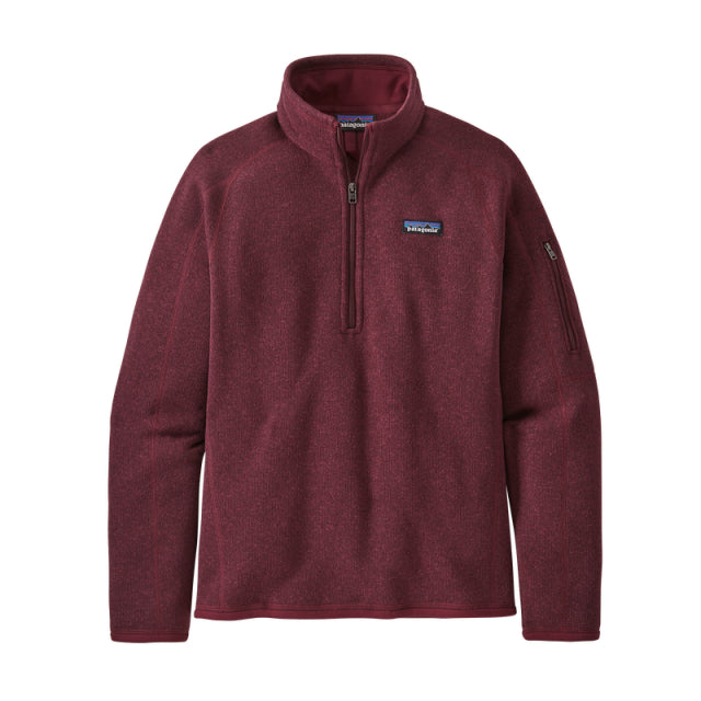 Patagonia Womens Better Sweater 1/4 Zip Chicory Red