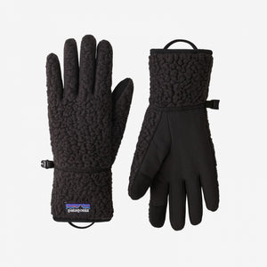 Patagonia Retro Pile Gloves BLK Black