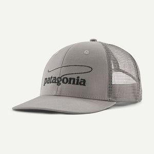 Patagonia Take a Stand Trucker Hat Casting Logo: Forever Grey