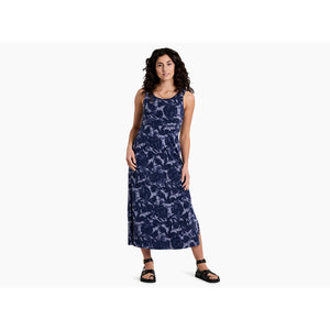 Kuhl Womens Lyra Midi Dress Indigo Print