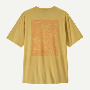 Patagonia Mens Capilene Cool Daily Shirt - Strataspire Limestone Yellow - Light Limestone Yellow X-Dye