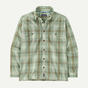 Patagonia Mens Long-Sleeved Island Hopper Shirt Longshore: Lichen Green