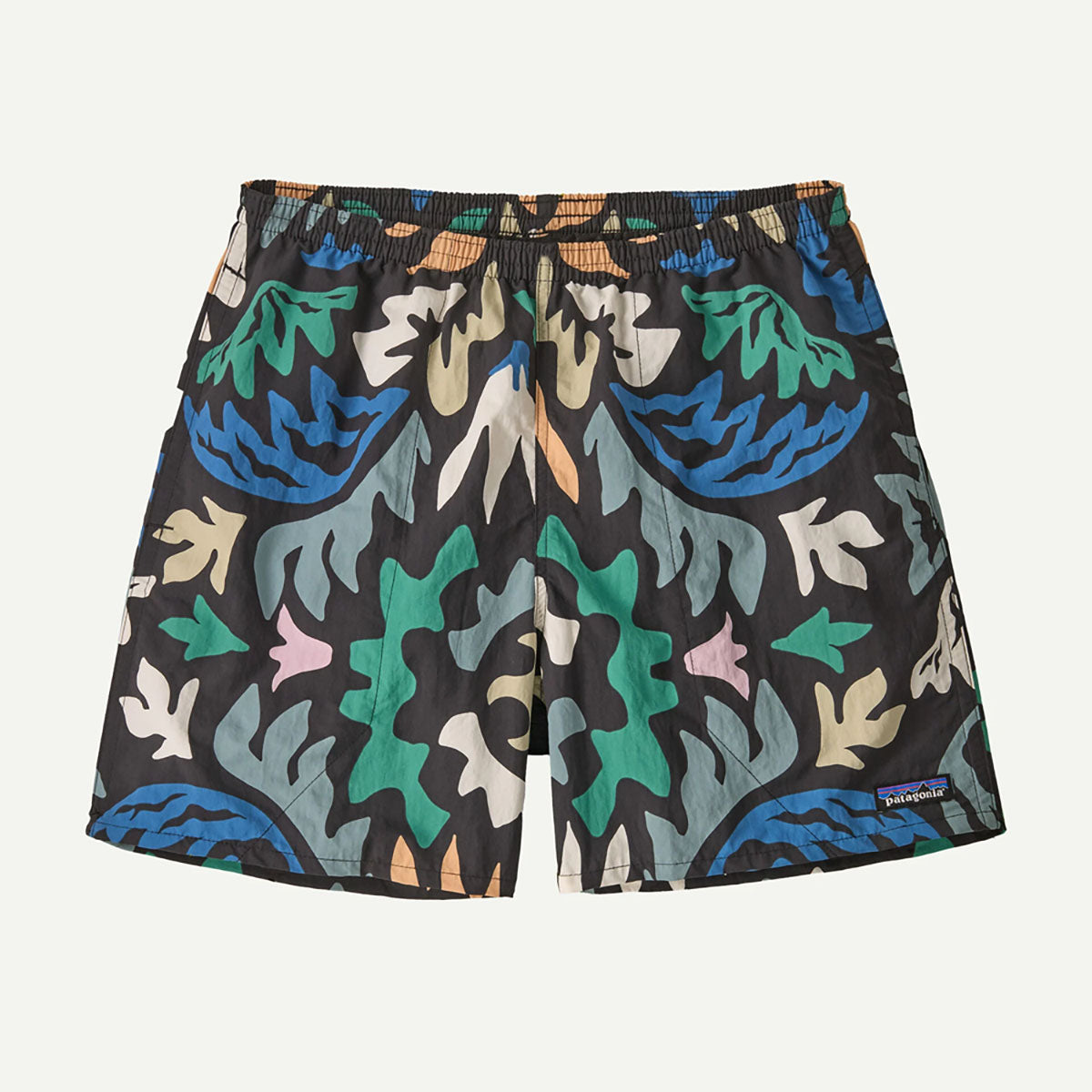 Patagonia Mens Baggies Shorts - 5 in. Kaleido: Black