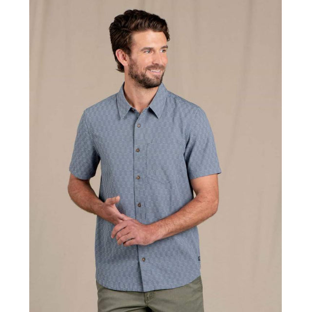 Toad&Co. Mens Harris Short Sleeve Shirt 409 North Shore
