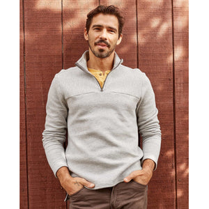 Toad&Co. Men's Moonwalk 1/4 Zip Pullover 111 Heather Grey