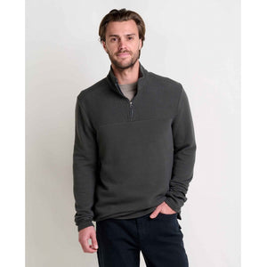 Toad&Co. Men's Moonwalk 1/4 Zip Pullover 938 Washed Black