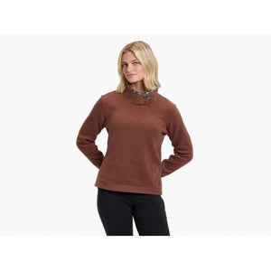 Kuhl W Hygge Snap Pullover MOC Mocha