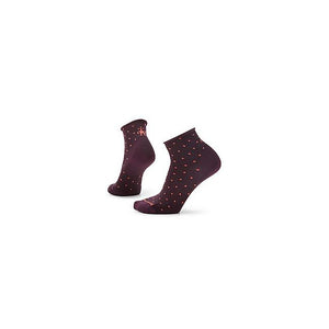 Smartwool Womens Everyday Classic Dot Ankle Socks 590 Bordeaux
