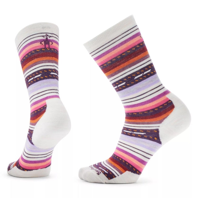 Smartwool Womens Everyday Margarita Crew Socks A81 Moonbeam