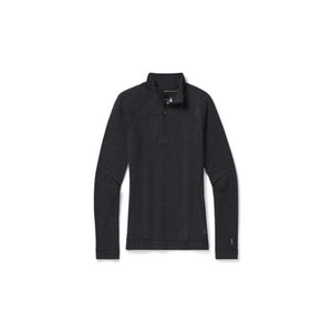 Smartwool Women's Classic Thermal Merino Base Layer 1/4 Zip Charcoal