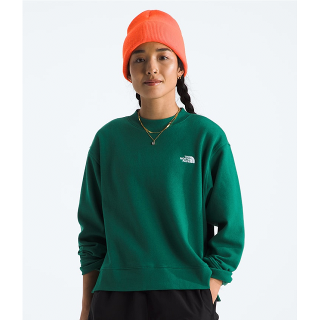 The North Face W Evolution Fleece Crew NL1 Evergreen
