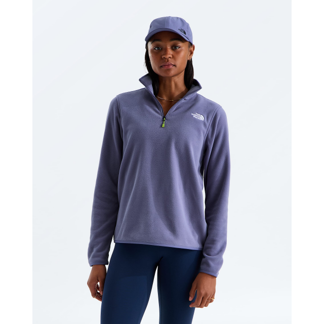 The North Face Womens Glacier Fleece 1/4 Zip Jacket NNK Grounded Plum