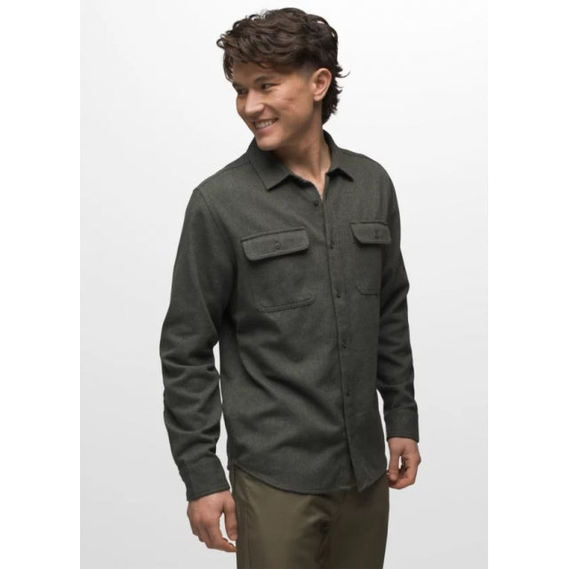 Prana Men's Westbrook Flannel Shirt Evergreen