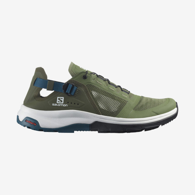 Salomon Mens Tech Amphib 4 Olivine/Olive Night/Legion Blue