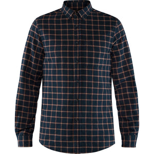 Fjallraven Men's Ovik Flannel Shirt Dark Navy