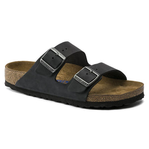 Birkenstock Arizona Soft Footbed Oiled Leather - Regular Black