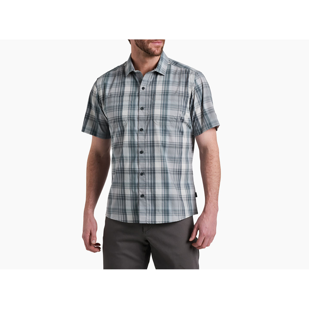 Kuhl Mens Dissident Short Sleeve Fog