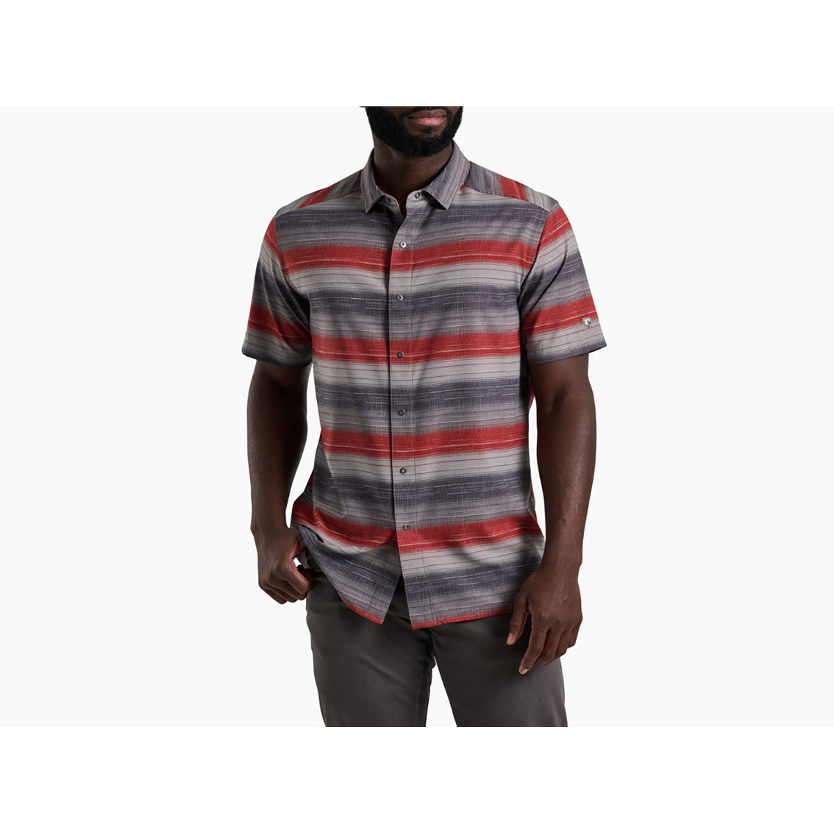 Kuhl Mens Ikonik Persuadr Short Sleeve Fired Brick