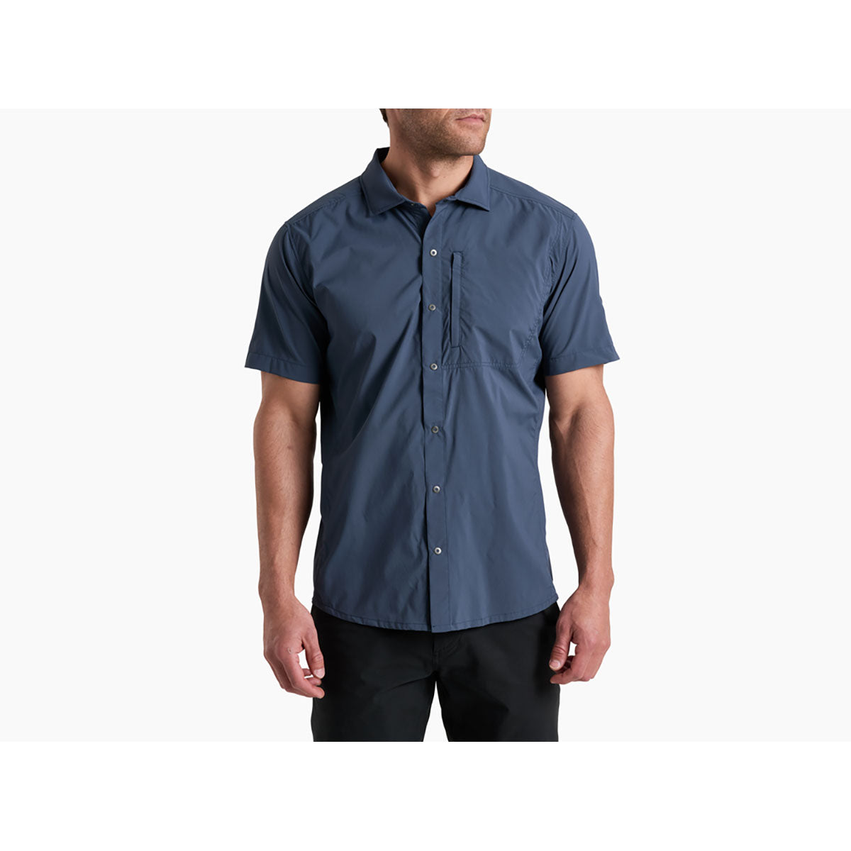 Kuhl Mens Driftr Short Sleeve Pirate Blue