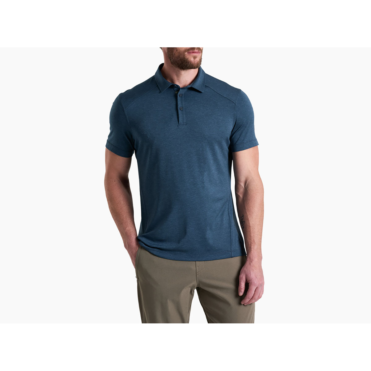 Kuhl Mens Shadow Polo Pirate Blue