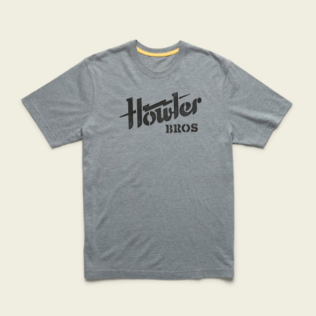 Howler Brothers Mens Select T GRE Howler Electric Stencil: Grey Heather