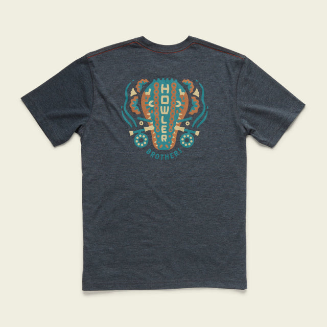 Howler Brothers Mens Select T CHA Gator Chomp: Charcoal Heather