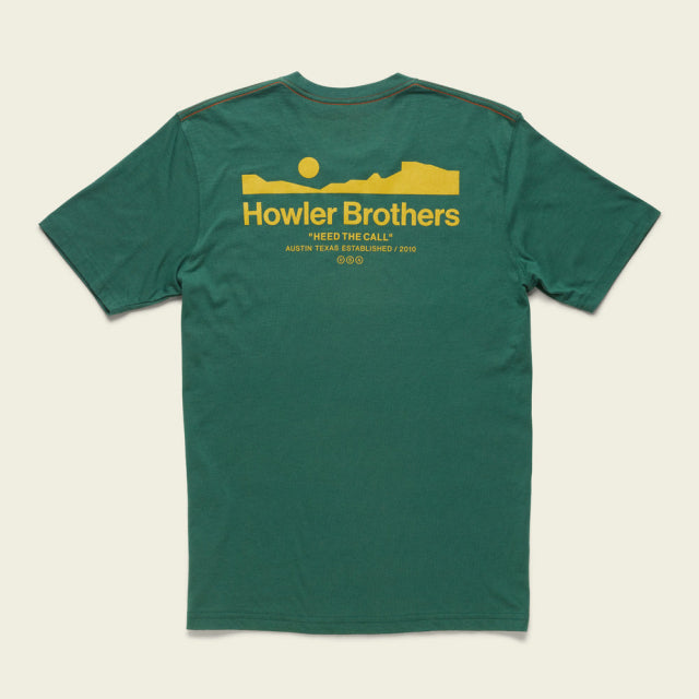 Howler Brothers Mens Select T FOR Howler Arroyo: Forest Green
