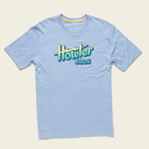 Howler Brothers Mens Select T LIG Howler Electric Fade: Light Blue Heather