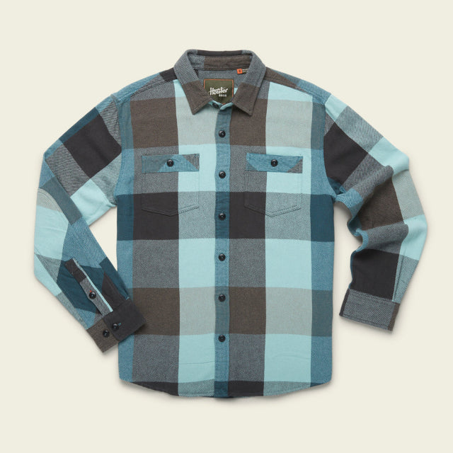 Howler Brothers Mens Rodanthe Blanket Flannel BLU Outback Plaid: Bluewing