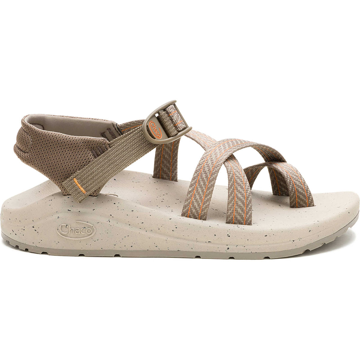 Chaco Mens CushZ Toe-Loop Extra Cushioned Sandal Frond Truffle